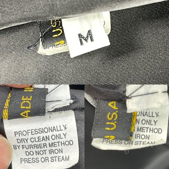 Vintage 90s Express Faux Fur Animal Print Coat Jacket Luxe USA Made - Picture 10 of 13